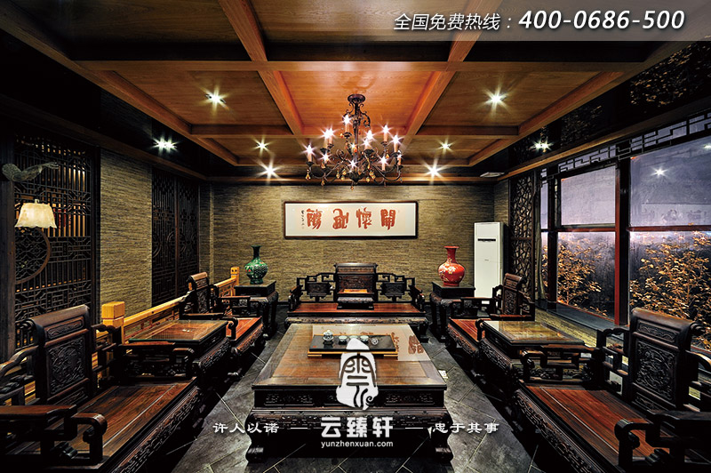 專業中式茶樓設計效果圖